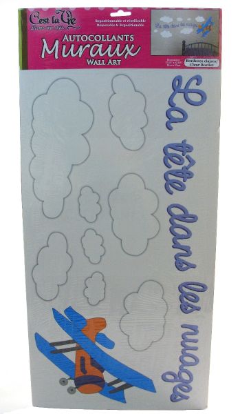 WALL ART AUTOCOLLANTS DANS LES NUAGES