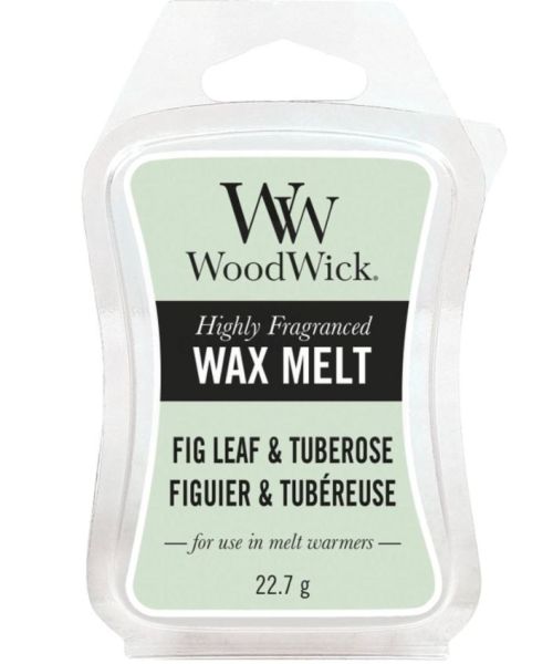 WoodWick Highly Fragranced Wax Melt - Fig Leaf & Tube Rose - 22g