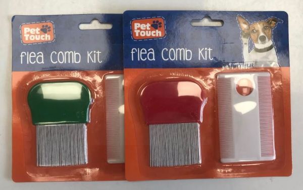 Pet Touch Flea Comb Kit - Colours May Vary