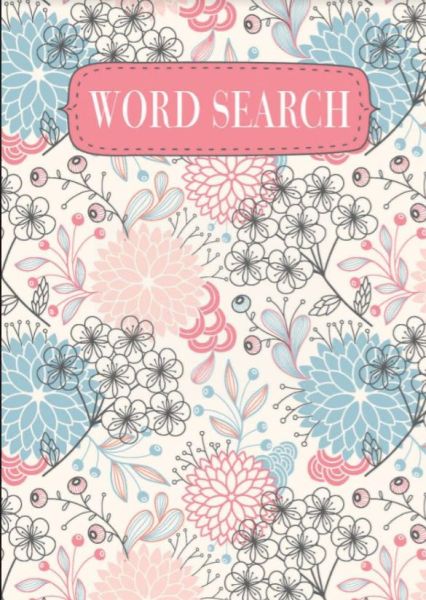 Floral Word Search Book - 18 x 13cm - 0% VAT