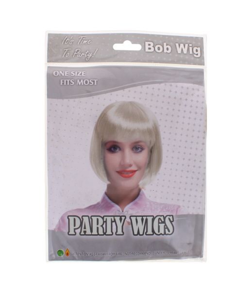 PARTY BOB HAIR WIG BLONDE ONE SIZE FITS MOST