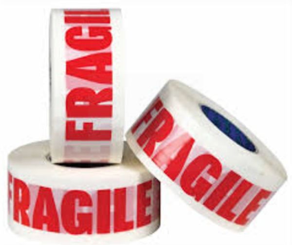 Fragile Strong Parcel Packing Tape - 48Mm X 92 Metres