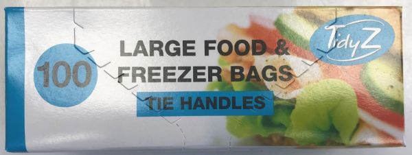 Large Freezer Bags With Tie Handles - Pack Of 100