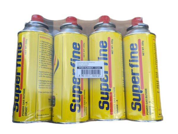 Top Flame Butane Gas Cartridge - Pack of 4