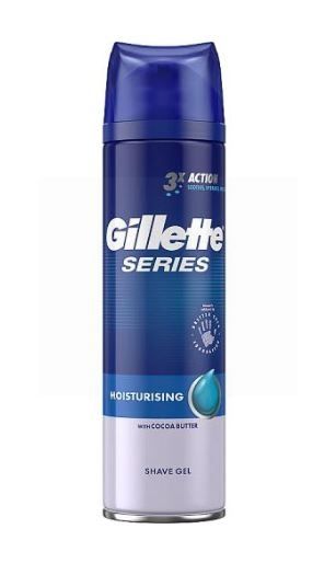 Gillette Series Shave Gel with Cocoa Butter - Moisturising - 200ml - Exp: 08/23