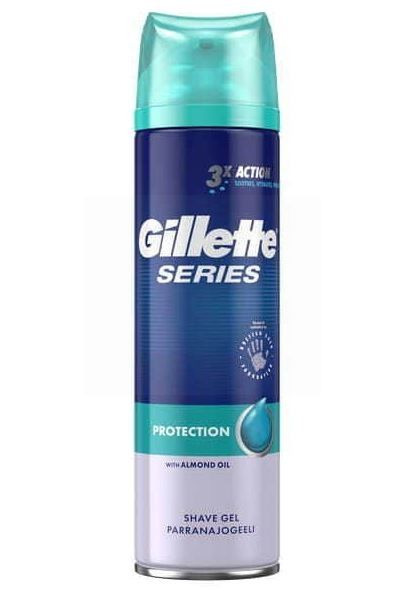 Gillette Series Shave Gel with Almond Oil - Protection - 200ml - Exp: 08/23