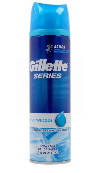 Gillette Series Shave Gel with Menthol - Sensitive Cool - 200ml - Exp: 11/24