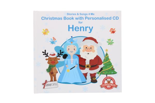 CHRISTMAS BOOK WITH PERSONALISED CD HENRY