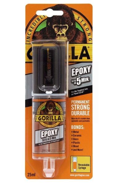 Gorilla Epoxy Glue with Resealable Syringe - 25ml