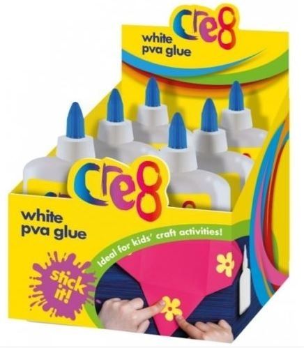 Cre8 Stick It Washable Children Arts & Crafts PVA Glue - White - 250ml 