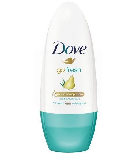 Dove Go Fresh Roll On Antiperspirant Deodorant - Pear & Aloe Vera Scent - 50Ml