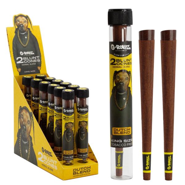 G-ROLLZ KING SIZE 2 BLUNT CONES - DUTCH BLEND - PACK OF 12