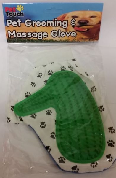 Pet Grooming And Massage Glove / Mitt - Assorted Colours