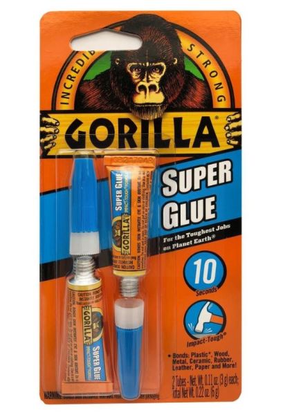 Gorilla All Purpose Super Glue - 3 Grams - Pack of 2 