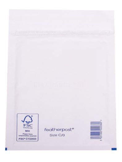 Featherpost White Bubble Padded Envelope - Size H/5 - 290Mm X 370Mm