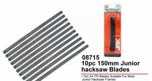 Junior Hacksaw Blades - 10 Piece - 150mm