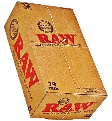 Raw Hemp Plastic Cigarette Rolling Machine - 79Mm - Box Of 12