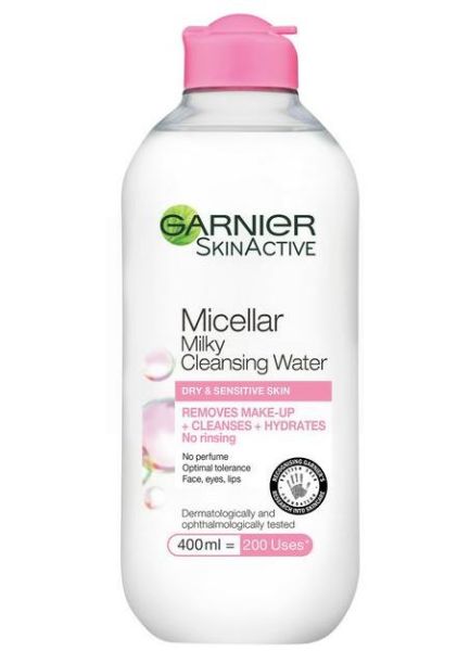 Garnier Skin Active Micellar Milky Cleansing Water for Dry & Sensitive Skin - 400ml