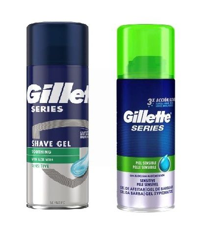 Gillette Series Scented Shaving Gel with Aloe Vera - Soothing/Sensitive - 75ml - Exp: 02/25