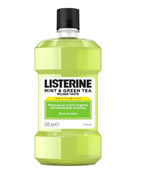 Listerine Mouth Wash with Milder Taste - Mint & Green Tea - 250ml