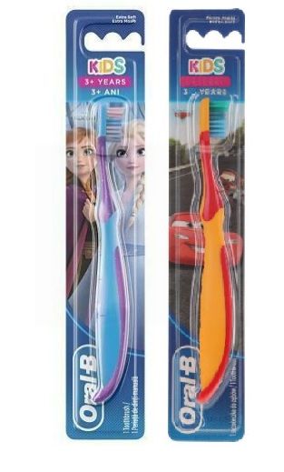 Oral-B Baby Toothbrush for Kids 3+ Years - Extra Soft - Frozen/Cars
