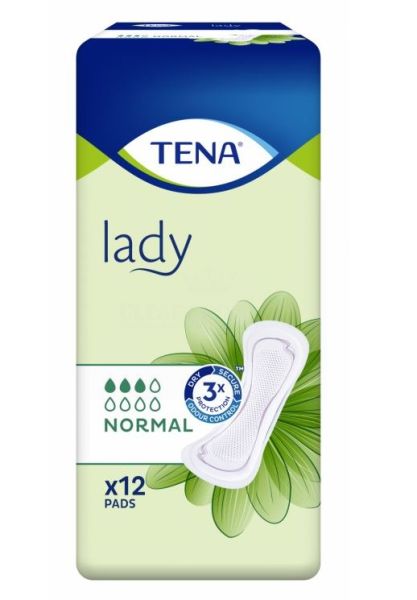Tena Lady Sanitary Pads - Normal - Pack of 12