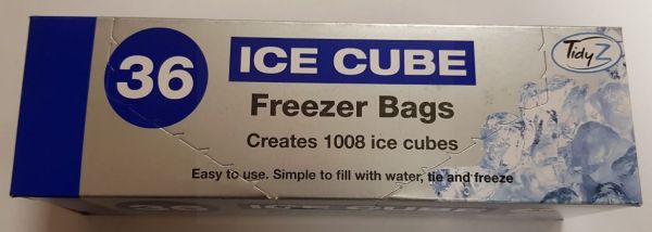 Tidyz Ice Cube Freezer Bags - Pack Of 36