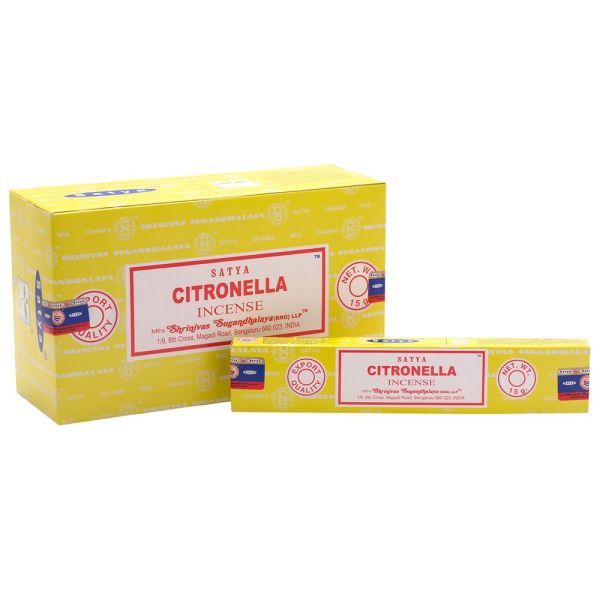 Satya Incense Sticks - Citronella - 15 grams - Pack of 12 
