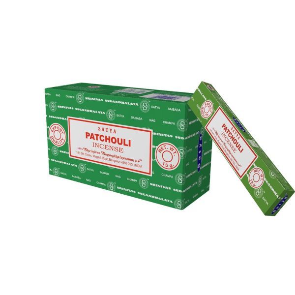 Satya Incense Sticks - Patchouli - 15 grams - Pack of 12 