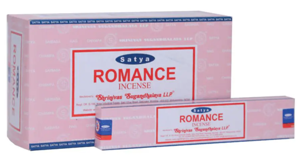 Satya Incense Sticks - Romance - 15 grams - Pack of 12 