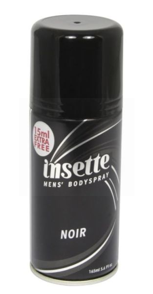 Insette Mens' Bodyspray - Noir - 165ML