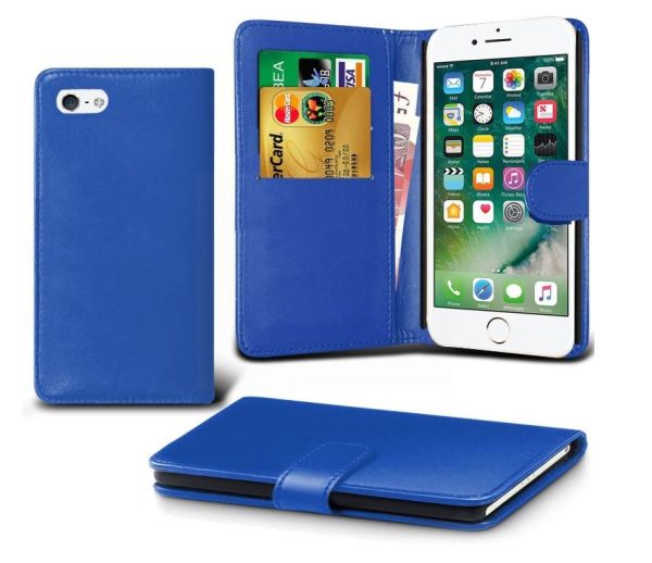 iPhone 6 Plus PU Book Case - Blue