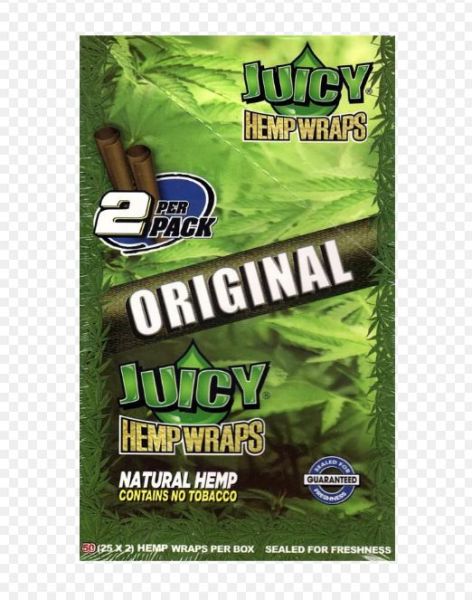 Juicy Hemp Wraps - Original - Pack Of 50 (25 X 2)