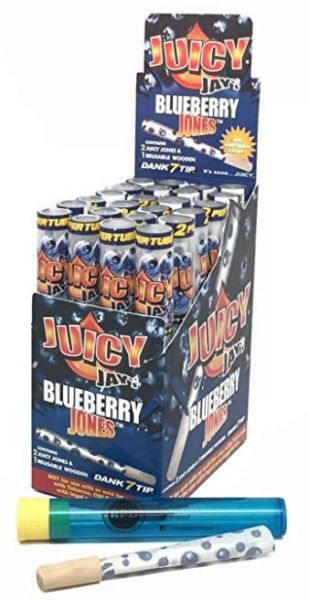 Juicy Jays Jones Flavoured Pre-Rolled Cones - Blueberry - Pack of 24