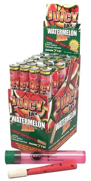 Juicy Jays Jones Flavoured Pre-Rolled Cones - Watermelon - Pack of 24