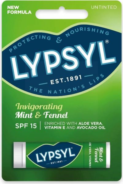Lypsyl Invigorating Lip Balm - Mint & Fennel