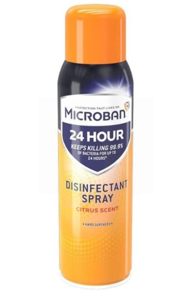 Microban 24hr Disinfectant Spray - Citrus Scent - 400ml