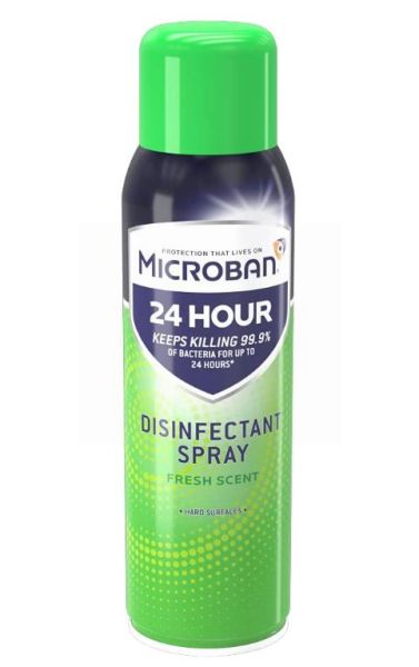Microban 24hr Disinfectant Spray - Fresh Scent - 400ml
