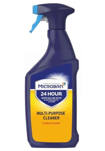 Microban 24hr Multi-Purpose Cleaner Spray - Citrus Scent - 750ml