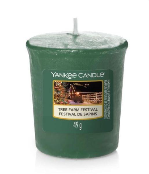 Yankee Candle - Samplers Votive Scented Candle - Tree Farm Festival - 50g 