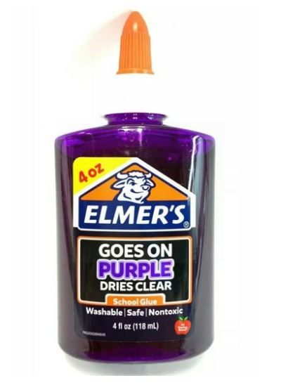 Elmer's Non-Toxic & Washable School Glue - Purple - 118ml