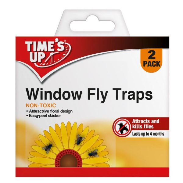 Time's Up Non-Toxic Window Fly Traps - Pack of 2