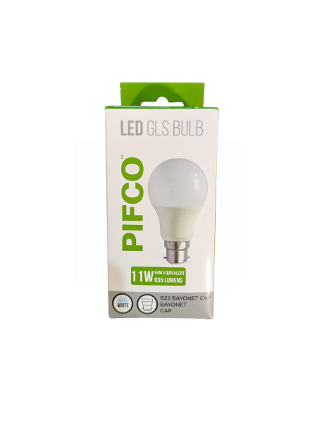 PIFCO LED GLS 11W 935 LUMENS COOL WHITE B22 BULB