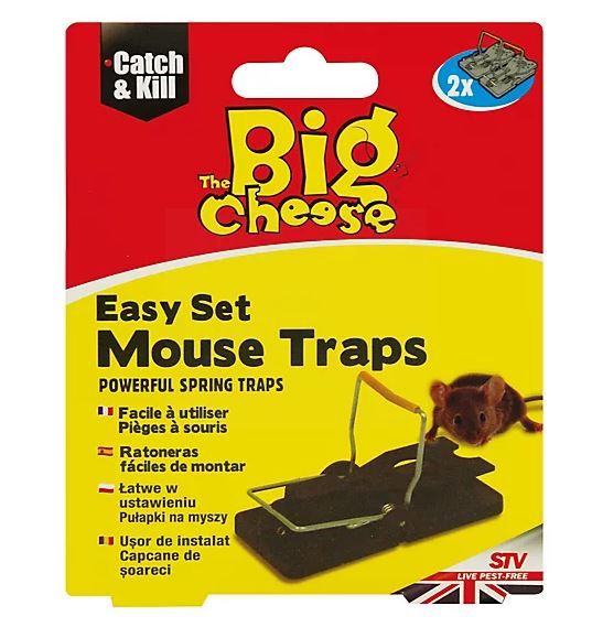 The Big Cheese Easy to Set Mouse Trap - Pack of 2