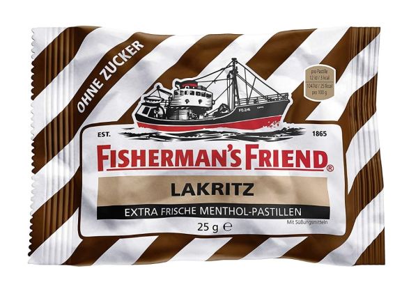 Fisherman's Friend - Lakritz/Liquorice - Extra Frische Menthol - Pastillen - 25 Grams