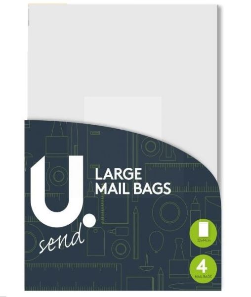 U Send Large Mailing Bag - 32 X 44 cm - Pack Of 4
