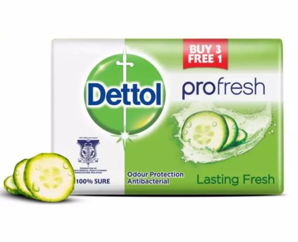 Dettol Pro-Fresh Antibacterial Bar Of Soap - Lasting Fresh - 105g