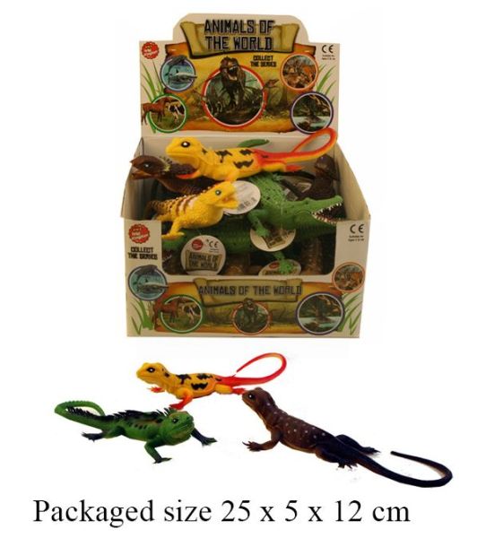 Toy Animals Of The World Lizard And Crocodile  Series - Assorted Sizes, Shapes And Colours