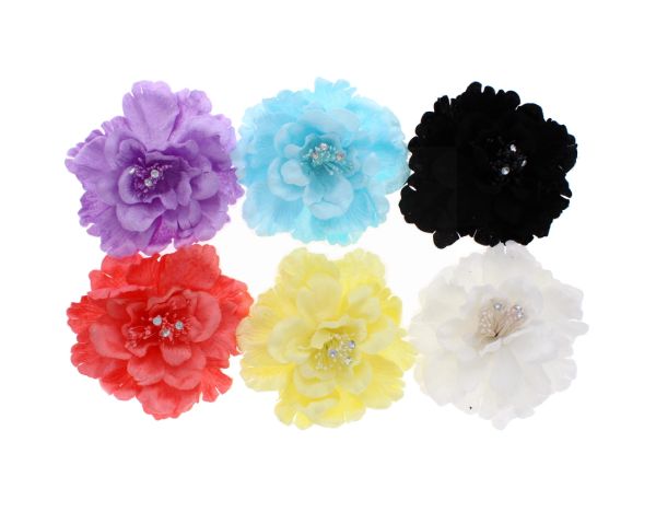 FLOWER HAIR CLIP ASSORTED COLOURS