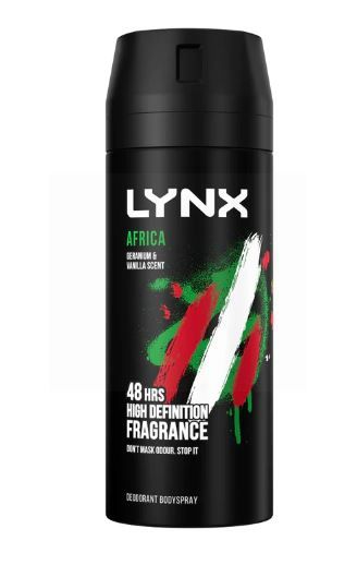 Lynx Deodorant & Body Spray - 48 Hour Fresh - Africa - 150ml